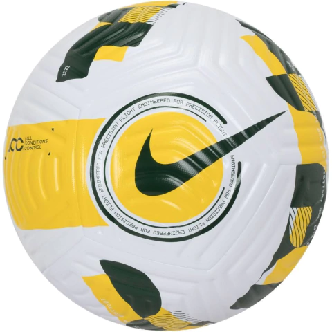 Bola Campo Nike CBF Flight 22 Branca e Amarela Original