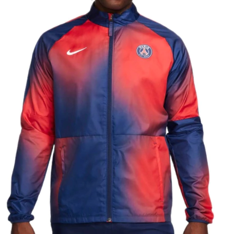 Jaqueta PSG Academy Pro Azul e Vermelho Nike Original