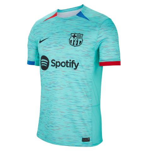 Camisa Barcelona 23/24 Uniforme 3 Azul Torcedor Pro Nike Original