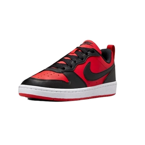 Tênis Infantil Nike Court Borough Low Recraft GS Vermelho e Preto