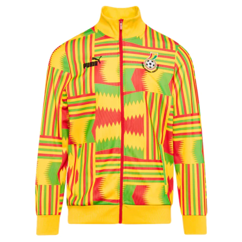 Jaqueta Gana 23/24 FtblCulture Track Amarela Puma Original