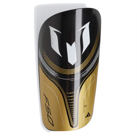 Caneleira Adidas Messi Club Preta e Dourada Original