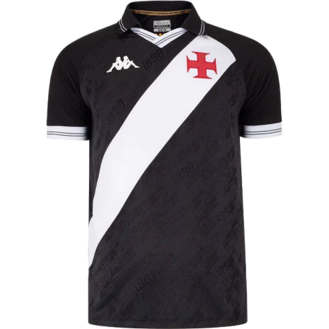Camisa Vasco Jogador Preta 2025 Uniforme 1 Kappa Original