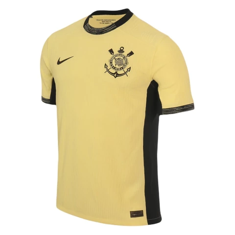 Camisa Corinthians Jogador 2024 Uniforme 3 Amarela Nike Original