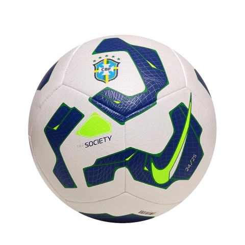 Bola Society Nike CBF 2025 Branca e Azul Original