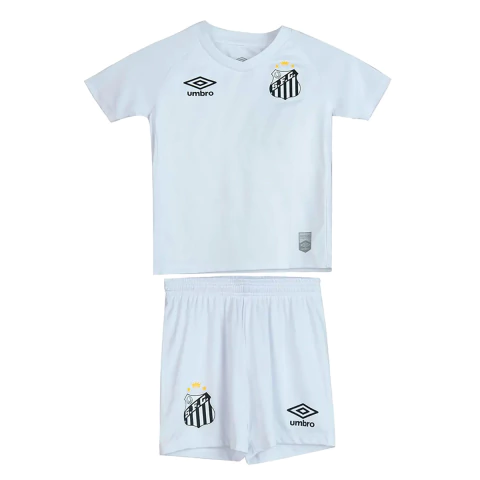Kit Infantil Santos Uniforme 1 2025 Branco Umbro Original