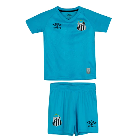 Kit Infantil Santos Azul Especial Uniforme 3 2025 Umbro Original