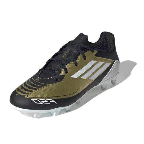 Chuteira Campo Adidas F50 Club Messi Preto e Dourado Original
