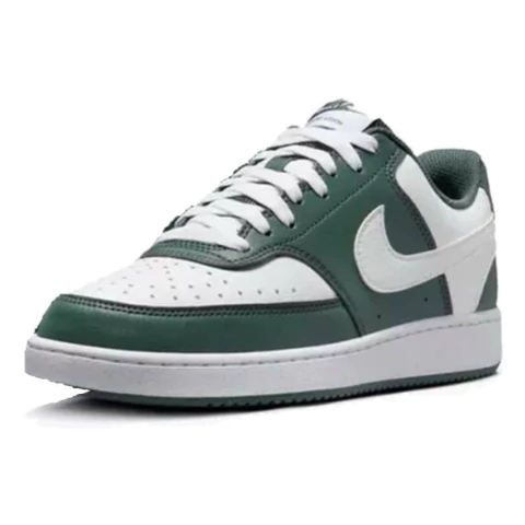 Tênis Feminino Nike Court Vision Low NN Verde Musgo e Branco Original