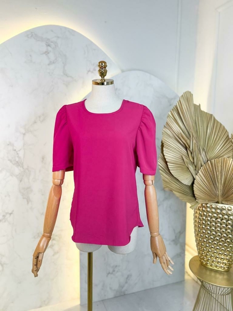 Blusa Basic Manga - Pink - comprar online