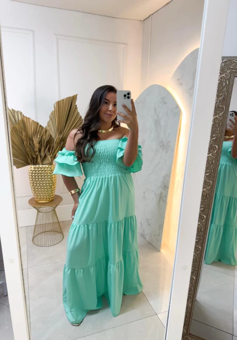 Vestido Lastex Manga - comprar online