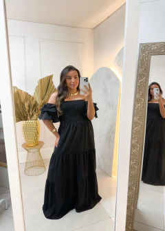 Vestido Lastex Manga