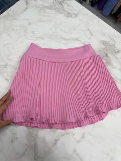 Shorts saia plissado na internet