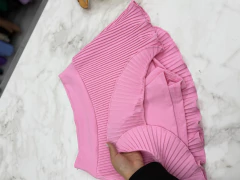 Shorts saia plissado - bybnstore