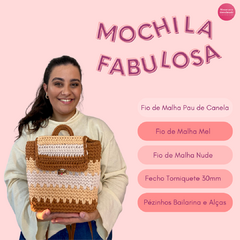 Mochila Fabulosa - Kit de Materiais - Arteliê da Vivi - Armarinho Criativo