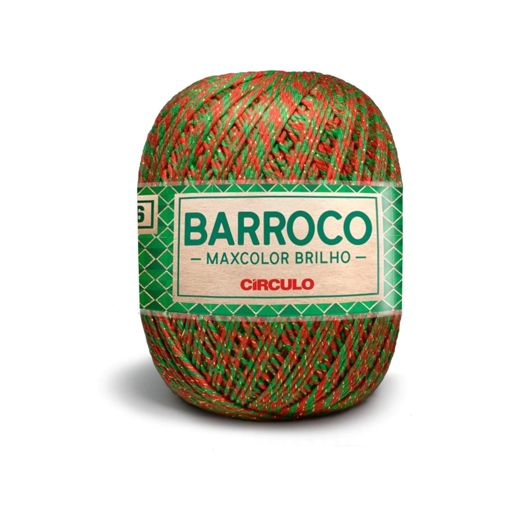 Barbante Barroco MaxColor Brilho Ouro Nº 6 - 200g