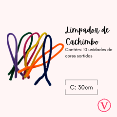 Limpador de Cachimbo - 10 Unidades - Cores Sortidas