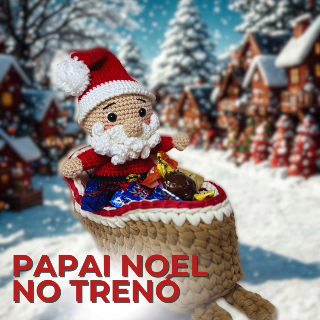 Papai Noel no Trenó - Kit com Materiais e Receita