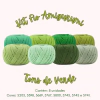 Kit Fio Amigurumi - Tons de Verde