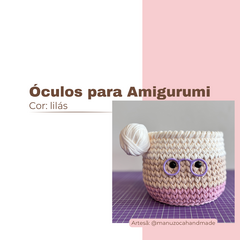 Óculos para Amigurumi - Lilás