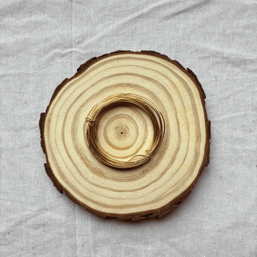 Arame de Alumínio 1.2mm Dourado 5 metros