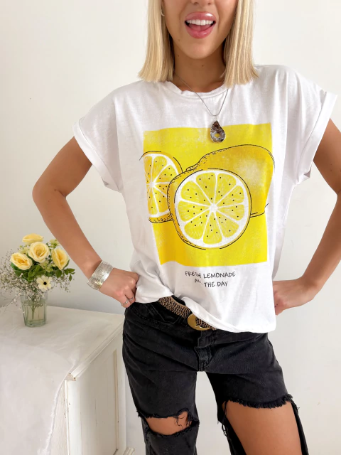 Remera amplia manga rebatible All The Day - comprar online