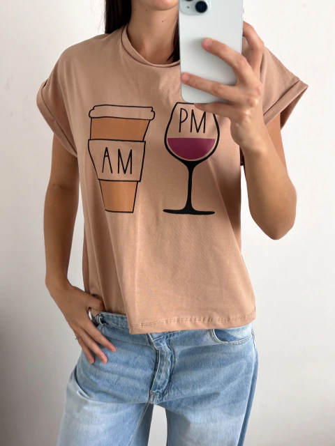 Remera amplia manga rebatible am pm atlamp