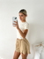Short rustico con recorte superpuesto Arezzo - comprar online
