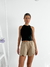 Short rustico con recorte superpuesto Arezzo - comprar online