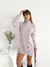Polerón largo con bastones anchos y trenzas Arinka - tienda online