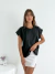 Remera amplia manga rebatible con strass Atocha - BENKA