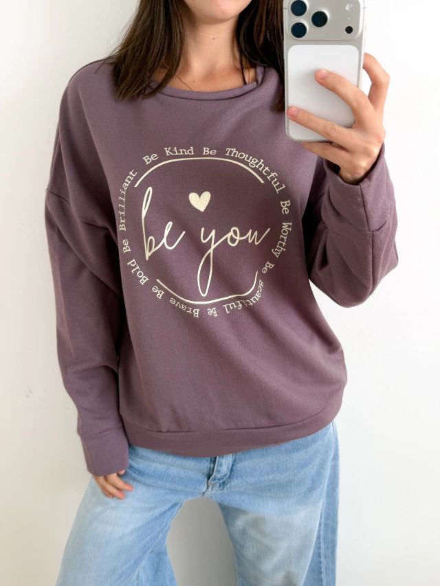 Buzo rustico estampado Be You — imagen 3