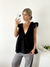 Blusa gasa rayón corte princesa volado y cinta para anudar en espada Bellagio - tienda online