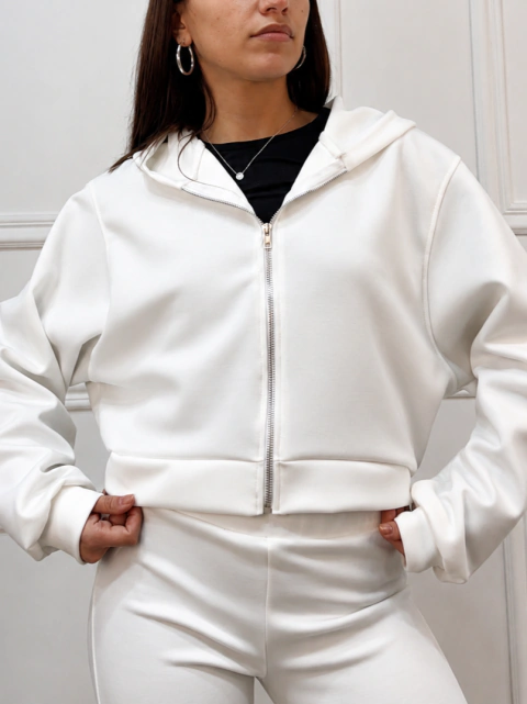 Campera holgada scuba deportivo Bundchen