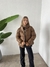 Campera puffer importada con capucha Canela - comprar online