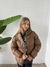 Campera puffer importada con capucha Canela - tienda online