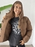 Imagen de Campera puffer importada con capucha Canela