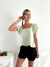 Blusa lino spandex doble volado Carioca - BENKA