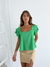 Blusa lino spandex doble volado Carioca - BENKA