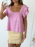 Imagen de Blusa lino spandex doble volado Carioca