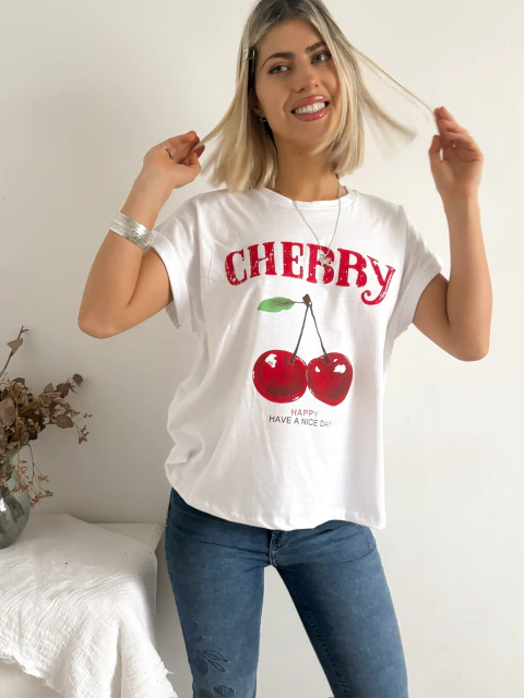 Remera amplia manga rebatible CereNice - comprar online