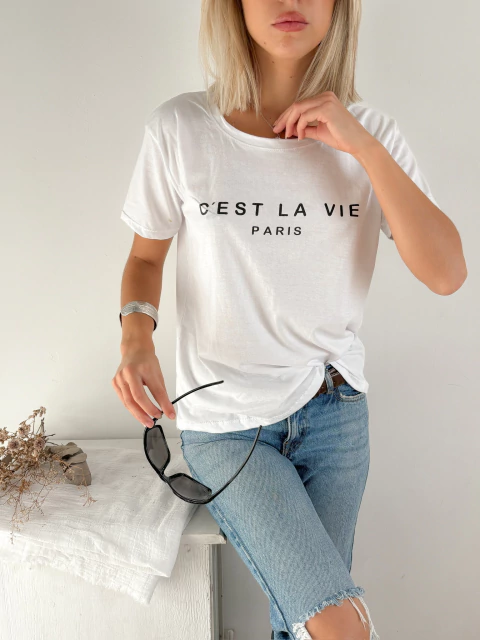 Remera algodon Cest la vie cestkap - comprar online