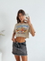 Remera de algodón ancha al corte Change your mind - tienda online