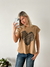 Remera amplia manga rebatible Corazon Garabato - tienda online