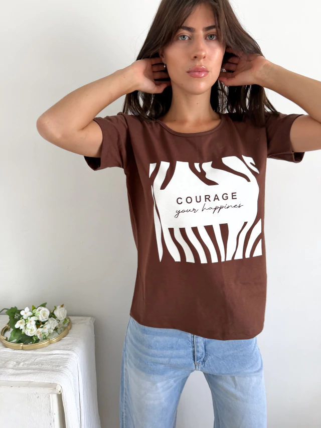 Remera algodón Courage