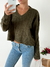 Imagen de Sweater trenzado cuello en V Cruzeiro