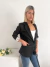 Blazer crepe sastrero abotonado con forreria Dathomir en internet