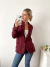 Blazer crepe sastrero abotonado con forreria Dathomir