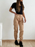 Pantalón cuerina tipo cargo con bolsillos laterales y cintura elastizada Duki - tienda online