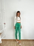 Pantalon bengalina engomada con recortes y pinzas Fara - BENKA